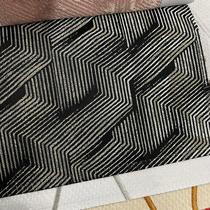 Gold Silk Geometric Pattern Genuine Silk Fabric High Precision Jacquard Black Holding Pillow Cloth Red Table Flag Face Stock