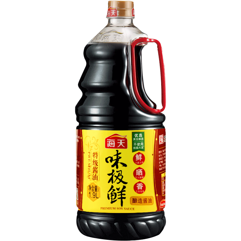 海天味极鲜酱油1.9L生抽酱油点蘸凉拌炒菜提鲜中华老字号家用商用-图3