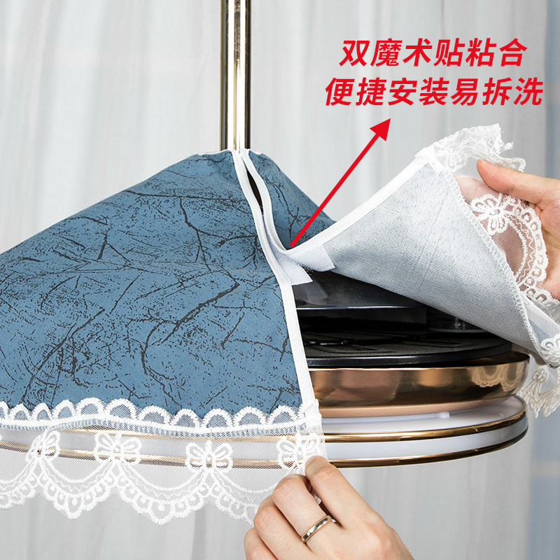 隐形吊扇灯防尘罩布艺带风扇圆形家用灯扇罩遮盖布吊灯电扇一体罩,淘宝优惠券,粉丝福利购,淘宝优惠卷