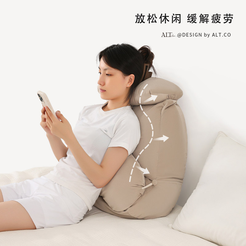 护腰床头靠垫软包床上靠枕老人半躺大靠背垫沙发抱枕飘窗看书腰靠,淘宝优惠券,粉丝福利购,淘宝优惠卷