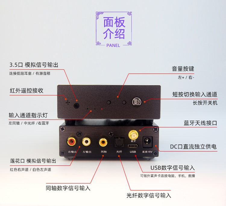 小影B5 CSR8675蓝牙5.1 es9038解码器 QCC5125无损LDAC发烧aptxHD - 图0