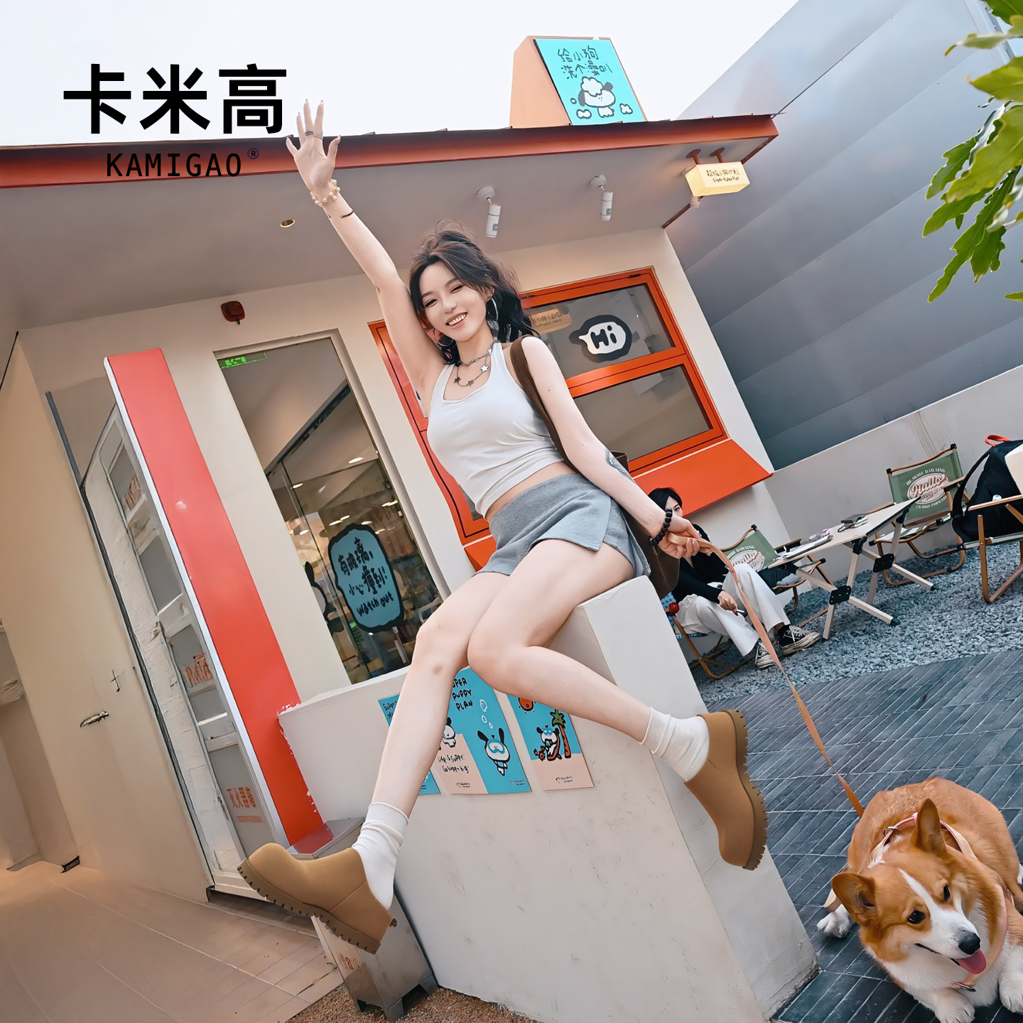 卡米高6cm增高勃肯鞋女款2025新款潮流足弓支撑一脚蹬包头半拖鞋 - 图1