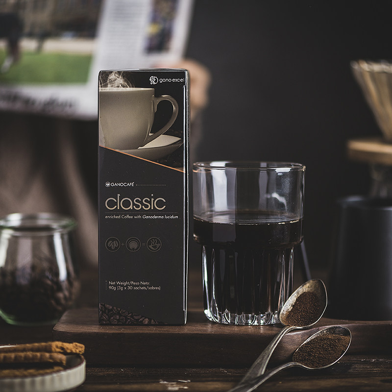 美国gano Excel赤点灵芝黑咖啡ganoexcel灵芝咖啡