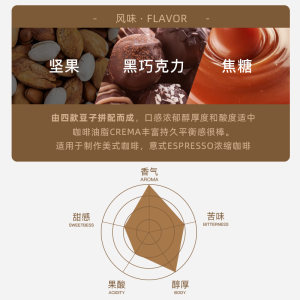 咖啡豆爱伲庄园意式咖啡豆香醇拼配云南黑浓缩咖啡500g