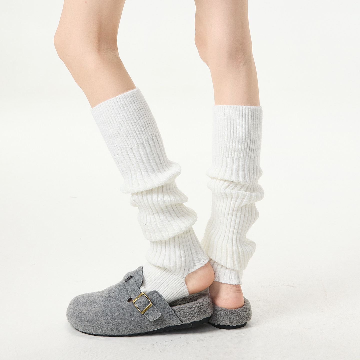 瑜伽踩脚堆堆袜套袜子女中筒袜秋冬款保暖配鲨鱼裤y2k针织小腿套,淘宝优惠券,粉丝福利购,淘宝优惠卷