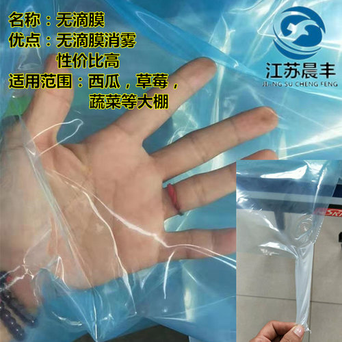 进口大棚膜无滴膜黑白膜PO膜蔬菜花卉养殖大棚加厚透光保温塑料薄 - 图1