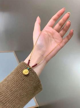 手工编绳高档项链绳子女可挂黄金锁佛牌唐卡佛公锁包玉坠朱砂挂绳