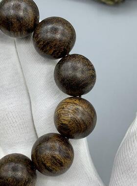 越南惠安沉香手串老料油性丰富药香清甜单圈男女款佛珠手链