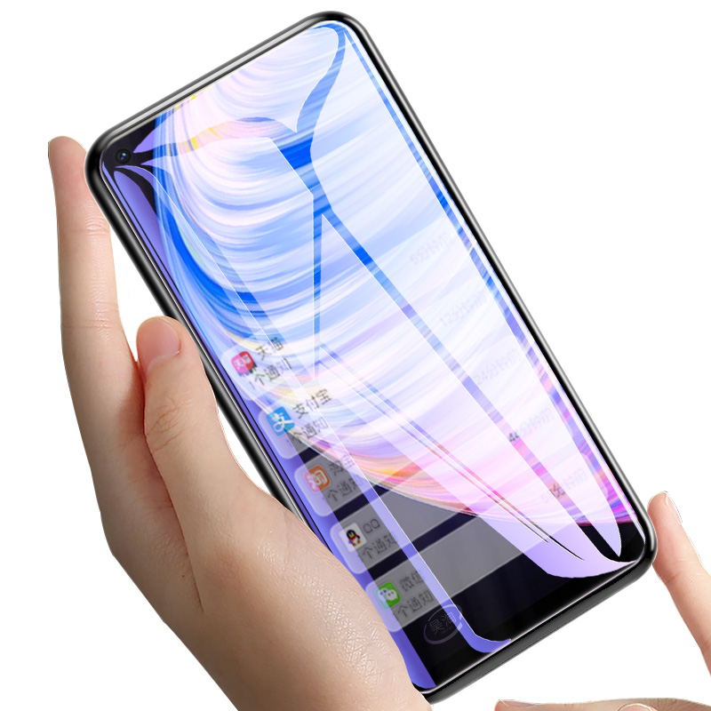 适用于RealmeQ2Pro钢化膜RMX2173全屏玻璃oppo真我q2pro抗蓝光护眼reaimeq2por高清防爆relameq2pr0手机贴模 - 图3