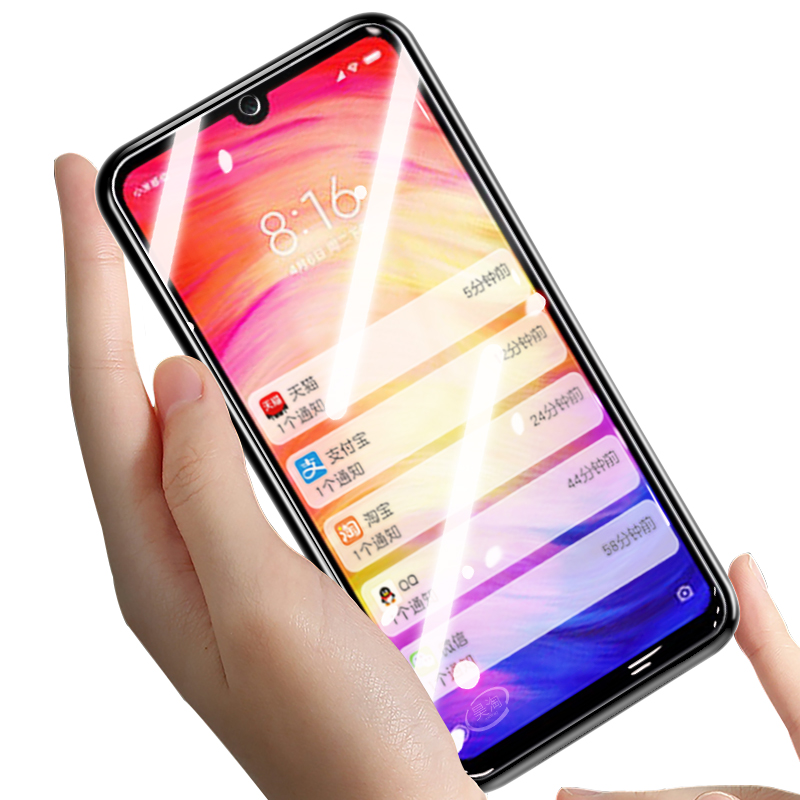 适用6.3英寸红米note7钢化膜redmi n0te7摸M1901F7E高清M1901F7T手机模hongmi红迷nt7玻璃莫。nete7贴摸note7 - 图3