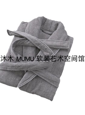 外贸纯棉酒店浴袍纯棉毛巾料