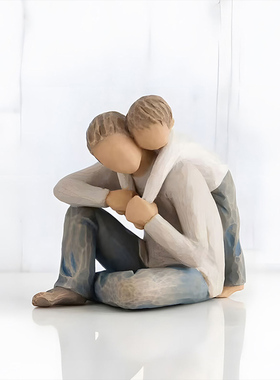 沐木原木北欧风格手工木雕作坊刷子工具样板间售楼处组合饰品摆件