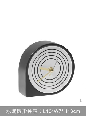 简约现代样板间儿童房桌面饰品摆件少年男孩房棒球耳机钟软装饰品