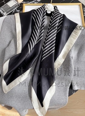 极简轻奢样板房衣帽间衣服包包收纳盒软装搭配黑白艺术套装人气