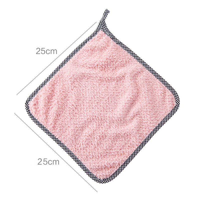 可挂式珊瑚绒擦手巾厨房用品清洁巾 嘉嘉爱抹布