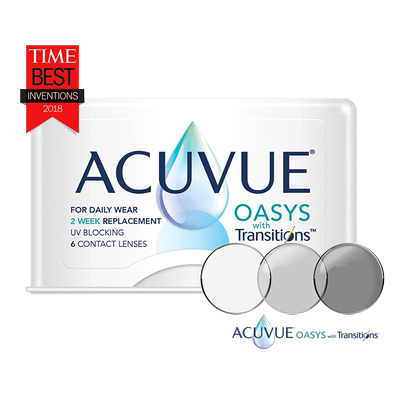 2盒 强生安视优硅水凝胶变色隐形眼镜欧舒适全视线6片装双周抛 虎窝淘