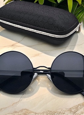 新款圆形复古墨镜男士太阳眼镜潮流眼睛太子镜女遮阳防紫外线儿童