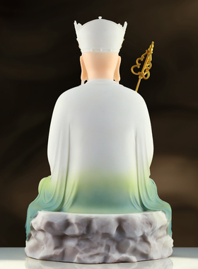 地藏王菩萨佛像摆件娑婆三圣家居佛堂供奉大愿坐地藏王桌面工艺品