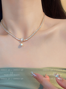 vintage法式赫本风珍珠项链