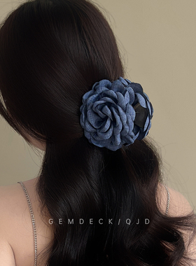 gemdeck法式复古立体玫瑰抓夹