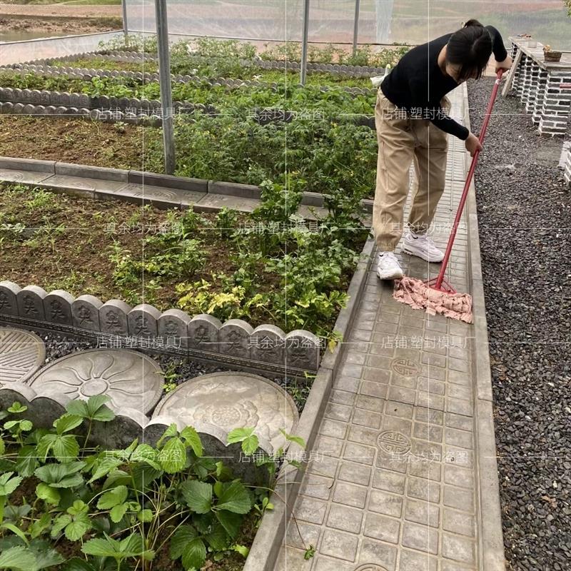 菜地沟板模具菜沟板路面水泥庭院围边石围栏沿路菜园地面模板模具-图0