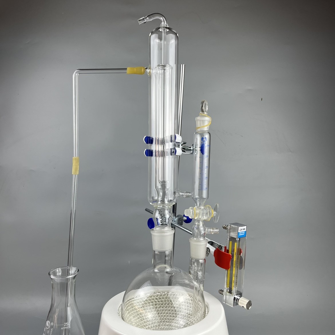 二氧化硫残留测定装置酸碱滴定法蒸馏仪器玻璃充氮蒸馏器新国标。 - 图2