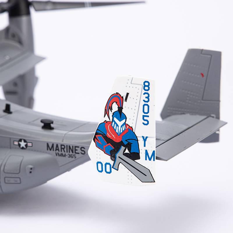 V22鱼鹰旋翼飞机仿真合金模型 MV-22运输直升机收藏摆件礼品 1:72 - 图2