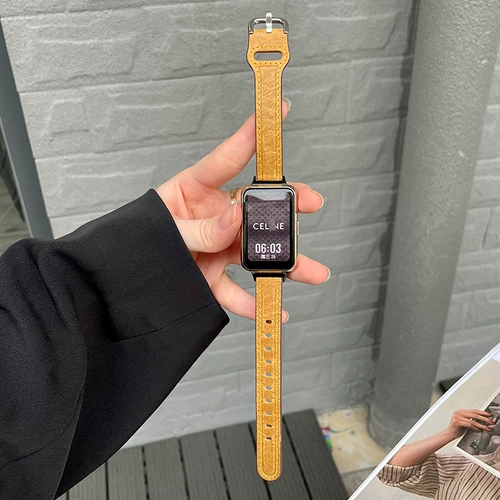 Huawei, совместимый браслет, часы, ремешок для часов, трендовые сменные креативные аксессуары, из натуральной кожи