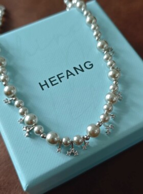 何家原厂李沁马思纯气泡星云项链轻奢饰品锁骨链高级配饰生日礼物