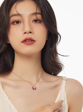 「马上有钱」新加坡chomel项链女生轻奢小众精致高级感锁骨链礼物