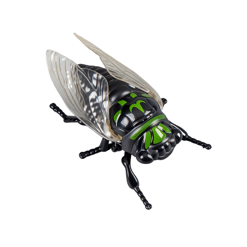 新款上链条知了仿真爬行动物发条玩具昆虫创意玩具夏蝉金蝉模型 - 图3