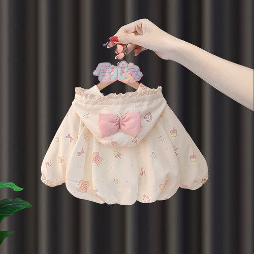 宝宝外套春秋1婴儿春装3洋气女童春季外衣小童甜美衣服公主风上衣 - 图0