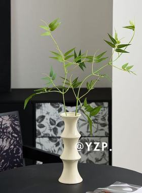 高级感花瓶摆件客厅插花轻奢高档中古风陶瓷花器电视柜家居装饰品