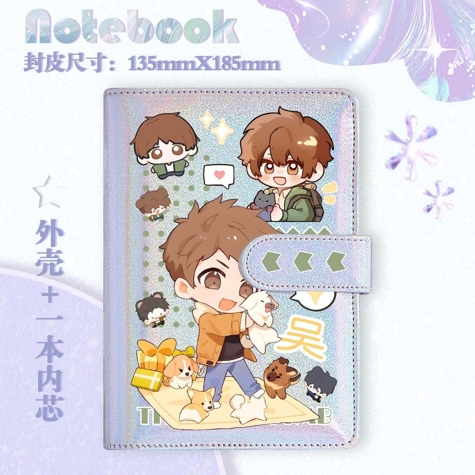 盗墓笔记张起灵卡通手账本同款男女儿童学生笔记事本活页日记本子,淘宝优惠券,粉丝福利购,淘宝优惠卷