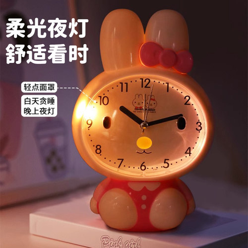 儿童女孩闹钟小学生用专用起床自律神器钟表语音2026新款智能学习 - 图2