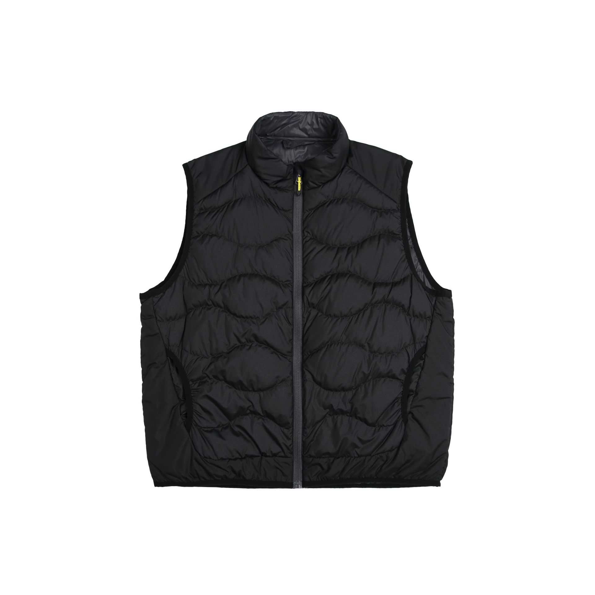 新国标90白鸭绒山系情侣轻薄羽绒背心潮牌拼色轻量化羽绒马甲男士 - 图3