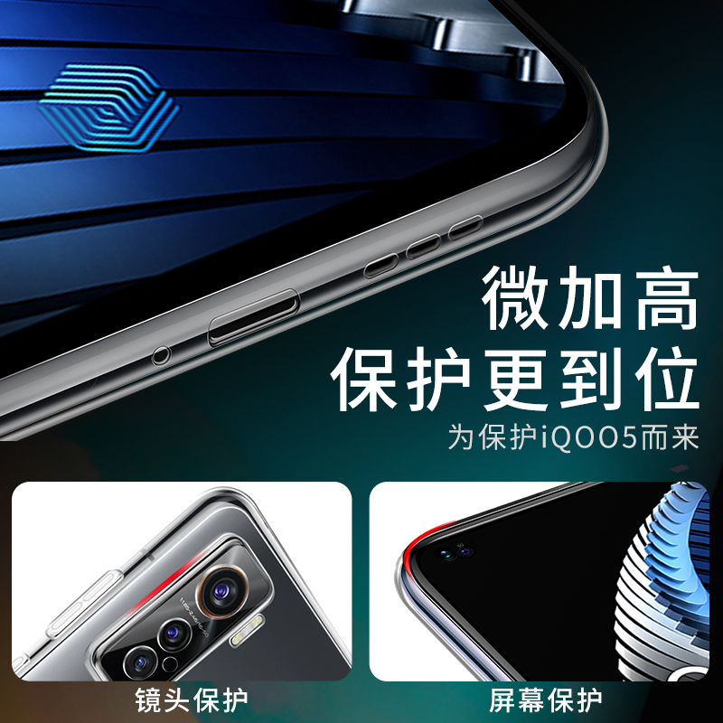 适用iqoo15/13/12/11手机壳iqooneo10pro+/neo9spro/neo8保护壳iqooz10turbo+/z9turbo/z8/z7x透明iqoo9/z6z5 - 图2
