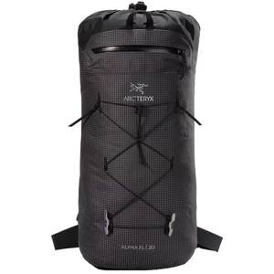 Arcteryx始祖鸟女士登山包防水挂载拓展尼龙格纹面料抽绳封口