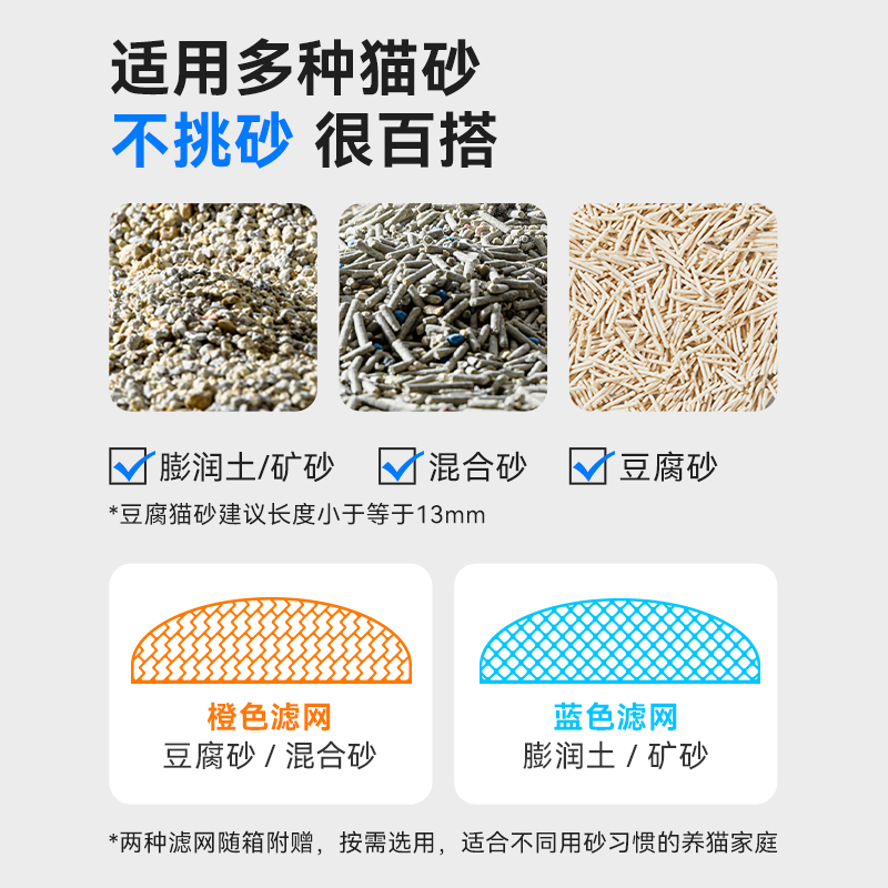 CATLINK小白全自动猫砂盆智能清理超大号电动猫砂盆猫厕所铲屎机 - 图0