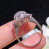 Cuiqinzhihuang ice egg ring 18k gold diamond inlaid with natural A-grade jadeite full of crystal clear ice
