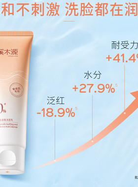 溪木源山茶花舒缓水润氨基酸洁面
