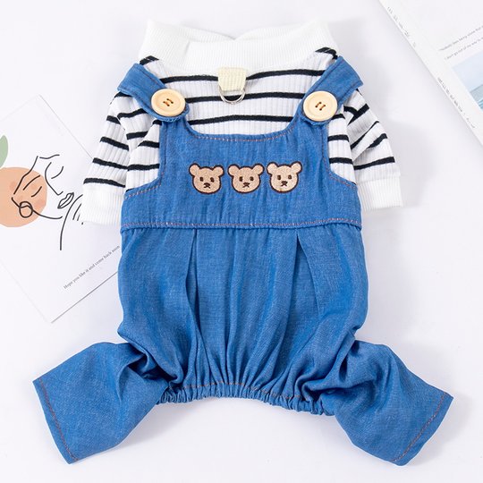 Dog clothes can lead pet four-legged clothes autumn