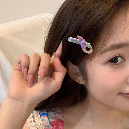 bb夹一字发夹头饰小号发卡子侧边夹简约刘海夹小抓夹女2024新款 - 图2