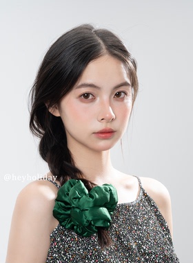 真丝发圈女大肠发饰桑蚕丝白色法式丸子头头绳睡眠发绳睡觉高级感