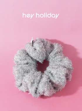 hey holiday毛绒大肠发圈蓬松显发量高弹不勒头皮秋冬氛围感发饰