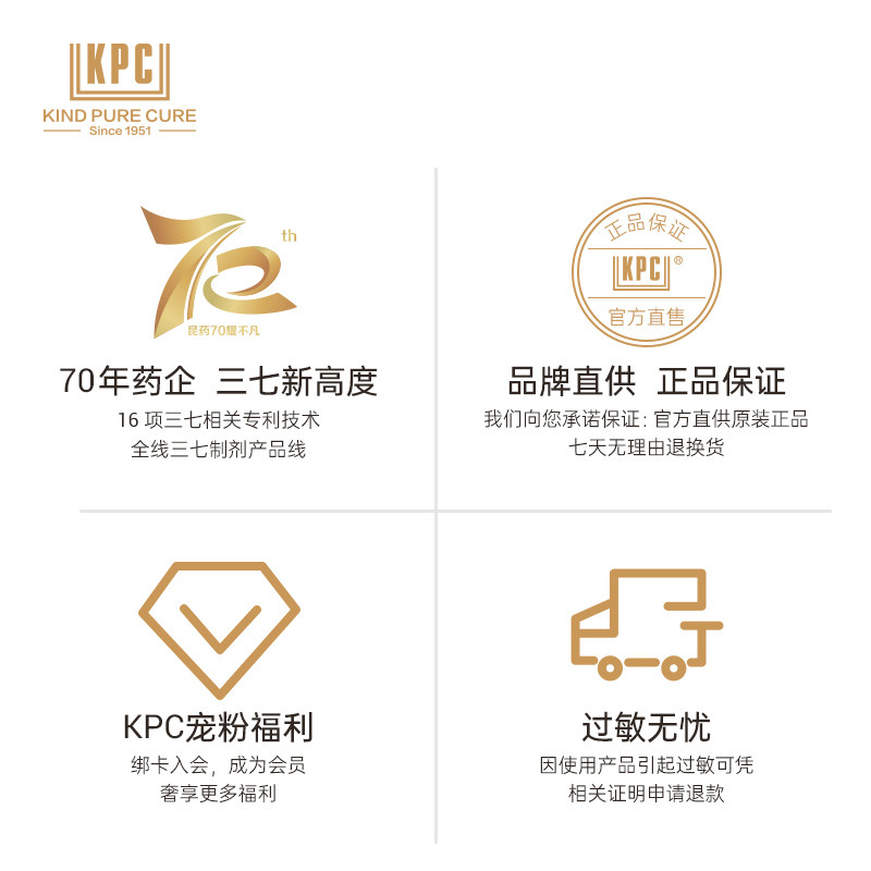 昆药kpc三七维c透感抗氧化面膜贴 kpc贴片面膜