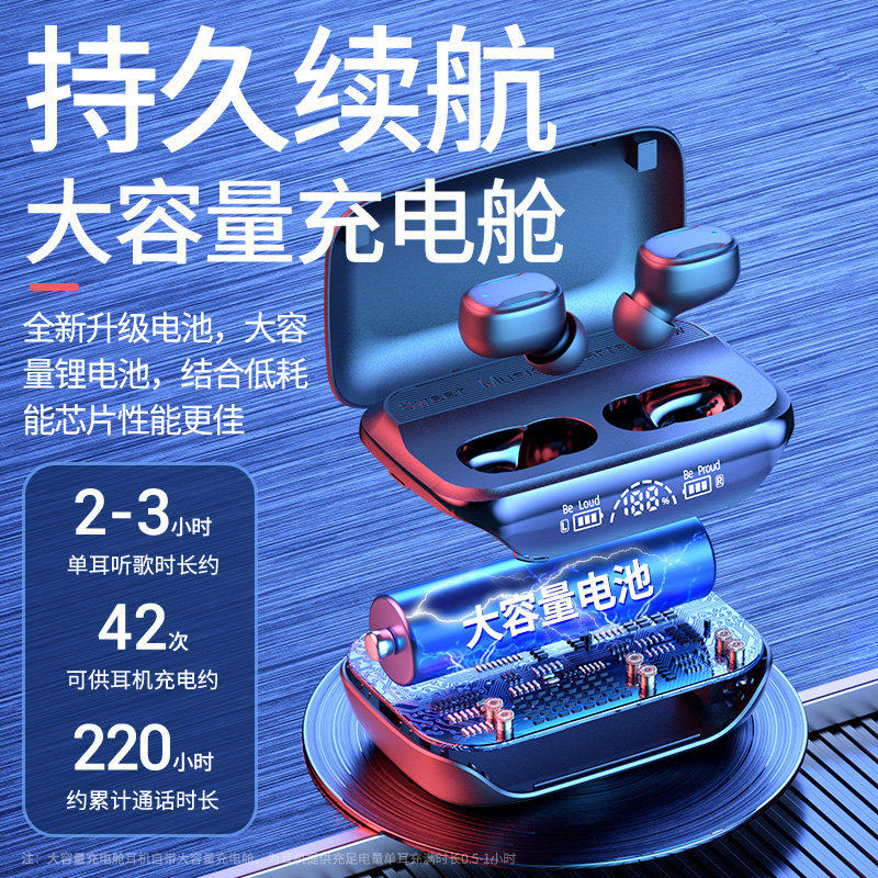 2025年新款真无线蓝牙耳机入耳式运动降噪高音质适用苹果小米安卓