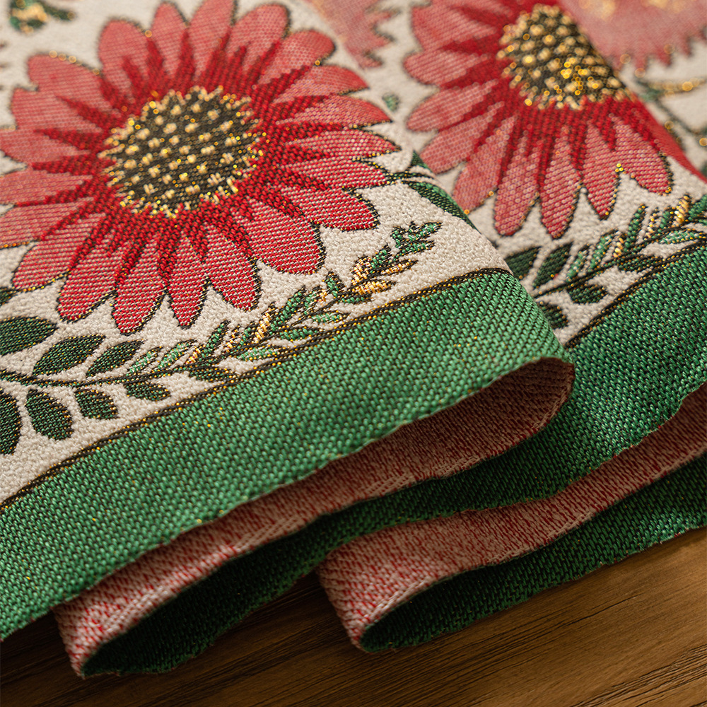 新款春天花朵桌旗油画风餐边柜旗布艺美式茶几电视柜长条装饰桌布,淘宝优惠券,粉丝福利购,淘宝优惠卷