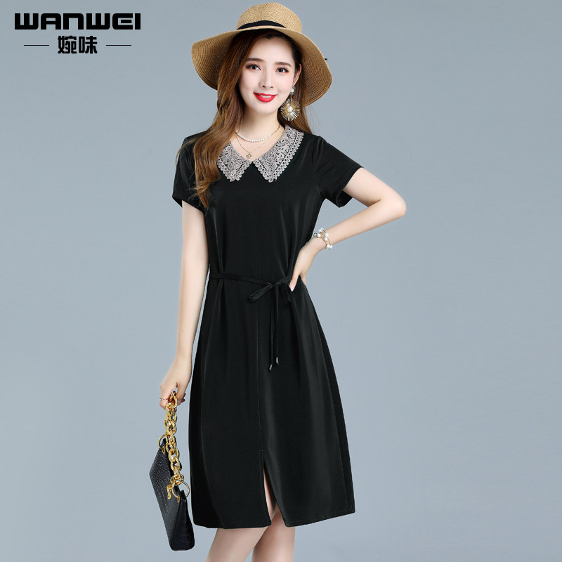 阔太太醋酸缎面夏季2020年连衣裙 婉味服饰连衣裙