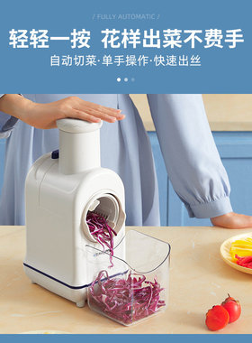 德国蓝宝小火车电动切菜机多功能厨房家用滚筒刨丝器土豆丝神器